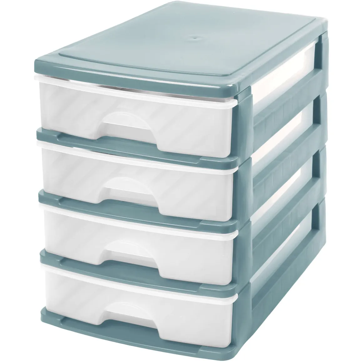 Organizador C/4 Cajones A4 Bajo Plástico