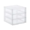 Organizador C/3 Cajones A5 Transparente