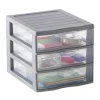 Organizador C/3 Cajones A5 Transparente