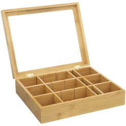Organizador Té Bambú C/12 Compartimentos