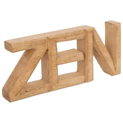 Palabra Decorativa de Madera Zen