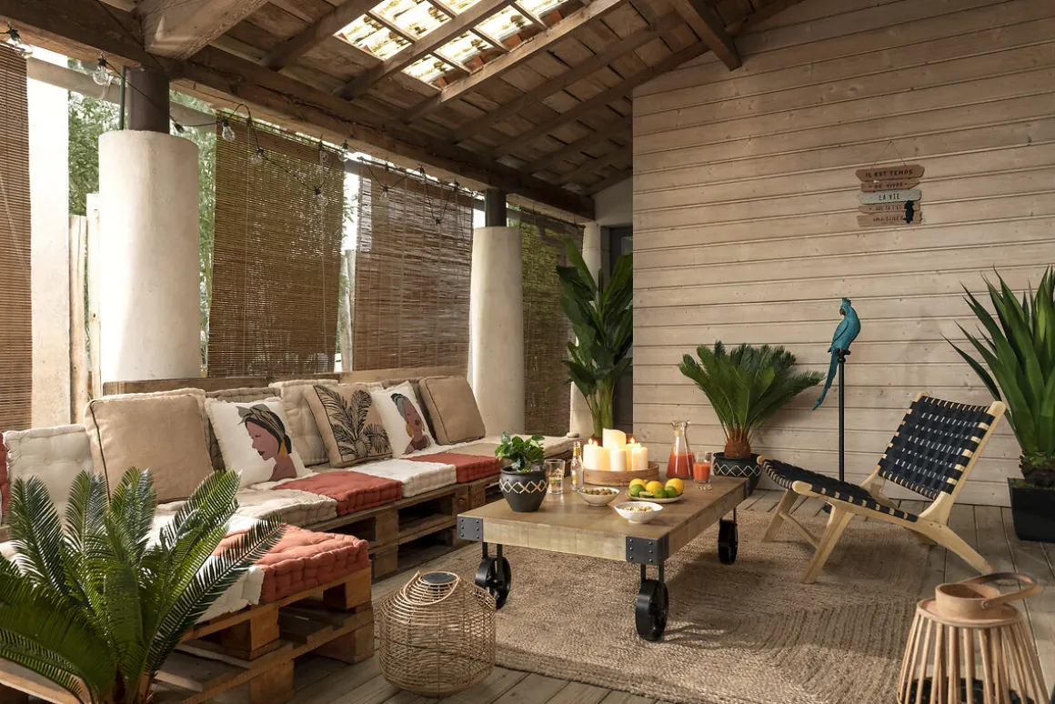 Palmera Piña Con Maceta 93Cm