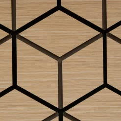 Panel decorativo hexagonal beige CLINT 69x56,5cm
