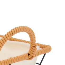 Panera Rectangular Metálica Con Asas