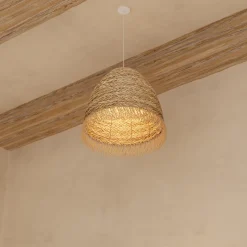 Pantalla De Rafia Beige Hania