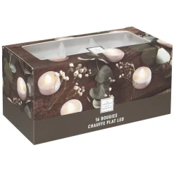 Paquete 16 Velas Blancas Tealight Led