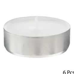 Paquete 6 Velas Tealight Many Blancas