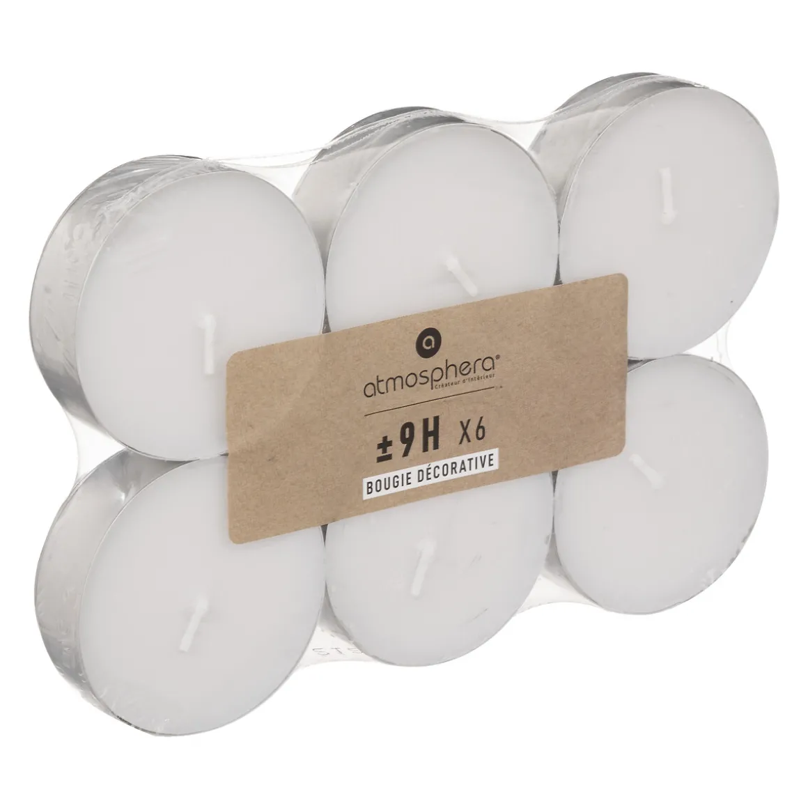 Paquete 6 Velas Tealight Many Blancas