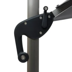 Parasol EQUADOR gris ardosia adonizado 3x4m