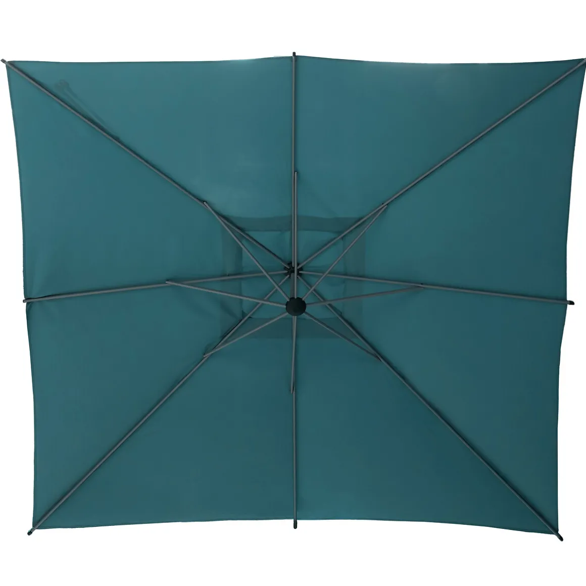 Parasol excéntrico MANOA azul canard 2.5x2.5m