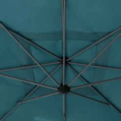 Parasol excéntrico MANOA azul canard 2.5x2.5m