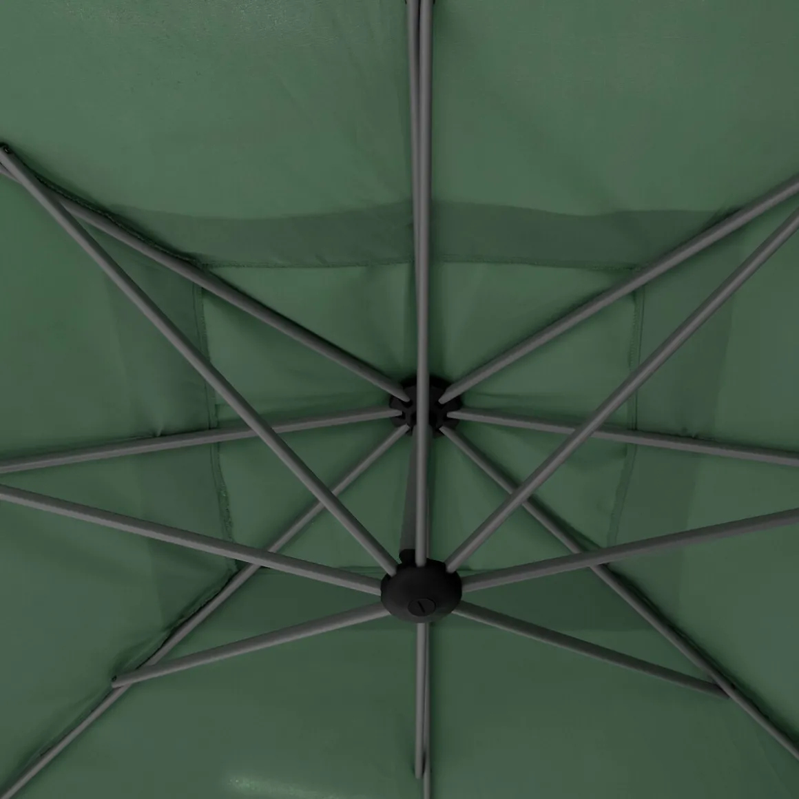 Parasol excéntrico MANOA verde oliva 2.5x2.5m