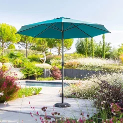 Parasol LOOMPA azul canard 3m