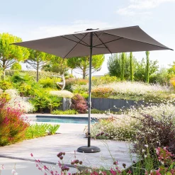 Parasol LOOMPA gris ardosia 2x3m