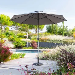 Parasol LOOMPA gris ardósia 3m