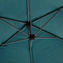 Parasol MANOA excéntrico azul canard 3m