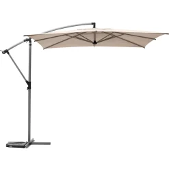 Parasol MANOA excéntrico beige blé 2,5x2,5m