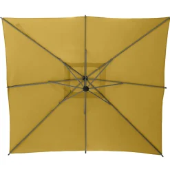 Parasol MANOA excéntrico mostaza 2,5x2,5m