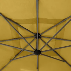 Parasol MANOA excéntrico mostaza 2,5x2,5m