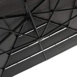 Parasol MELHIA gris graphite e antracite 4x3m