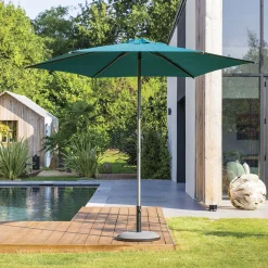 Parasol SOYA azul canard 2,7m