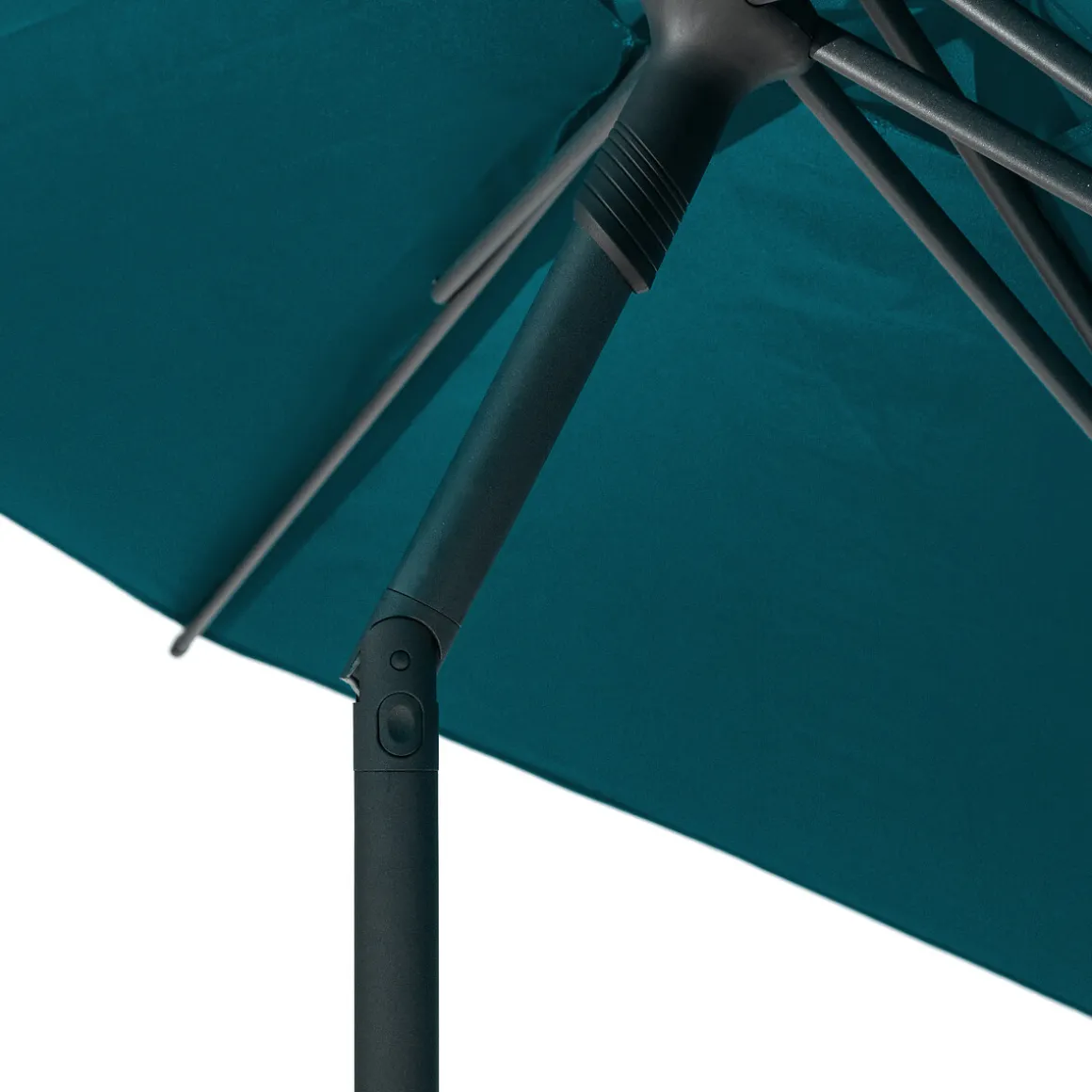 Parasol SOYA azul canard 2,7m