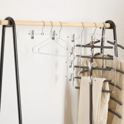 Percha Antideslizante Para 6 Camisas