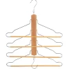 Percha de madera para 4 camisas y pantalones