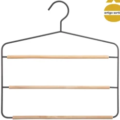 Percha De Metal Con Madera