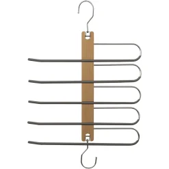 Percha De Metal/Madera P/5 Pantalones