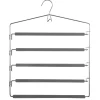 Percha Gris Para 5 Pantalones
