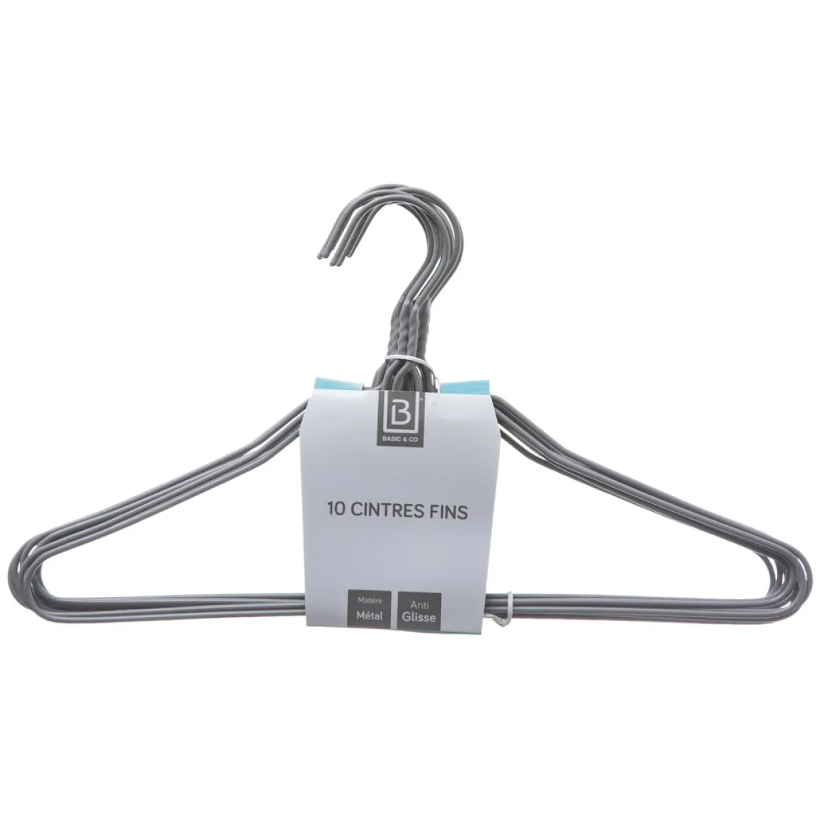 Percha Metálica 10Uds