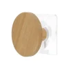 Perchero Baño Natural De Madera 6.5cm