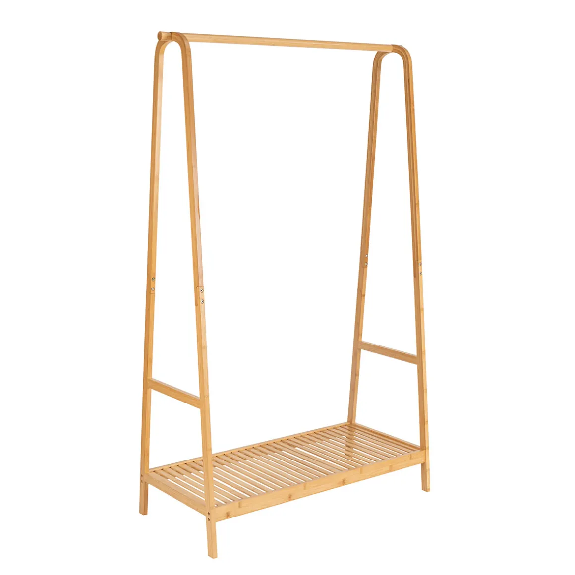 Perchero con estante de bambú 170cm