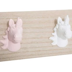 Perchero Con Ganchos Unicornio 55x10Cm