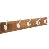 Perchero De Madera C/5 Ganchos 74x9x15Cm