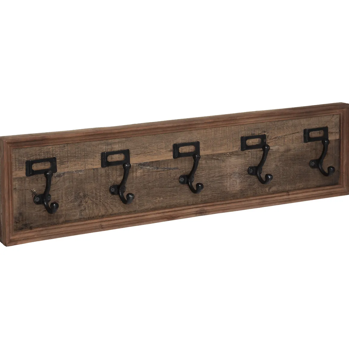 Perchero De Madera Con 5 Ganchos 82x20Cm