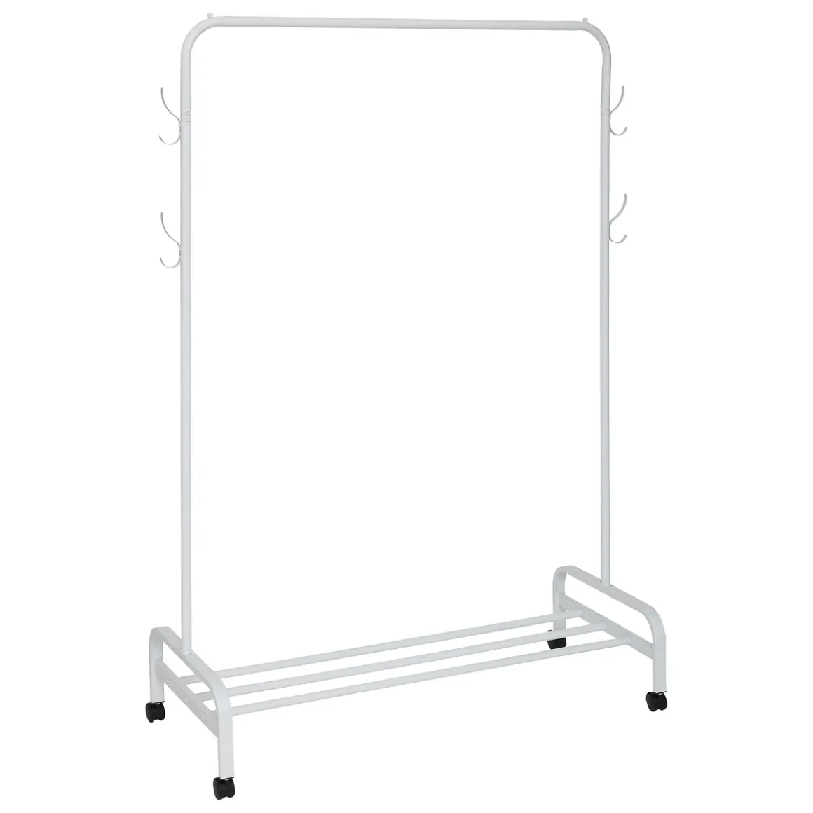 Perchero de metal blanco