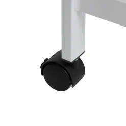 Perchero de metal blanco