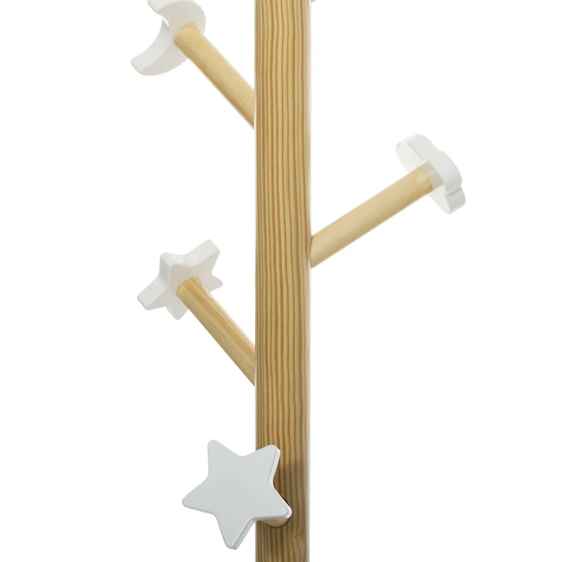 Perchero de pie NUBE blanco con 5 ganchos