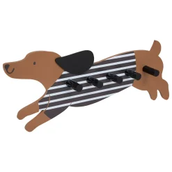 Perchero perro mdf con 5 ganchos