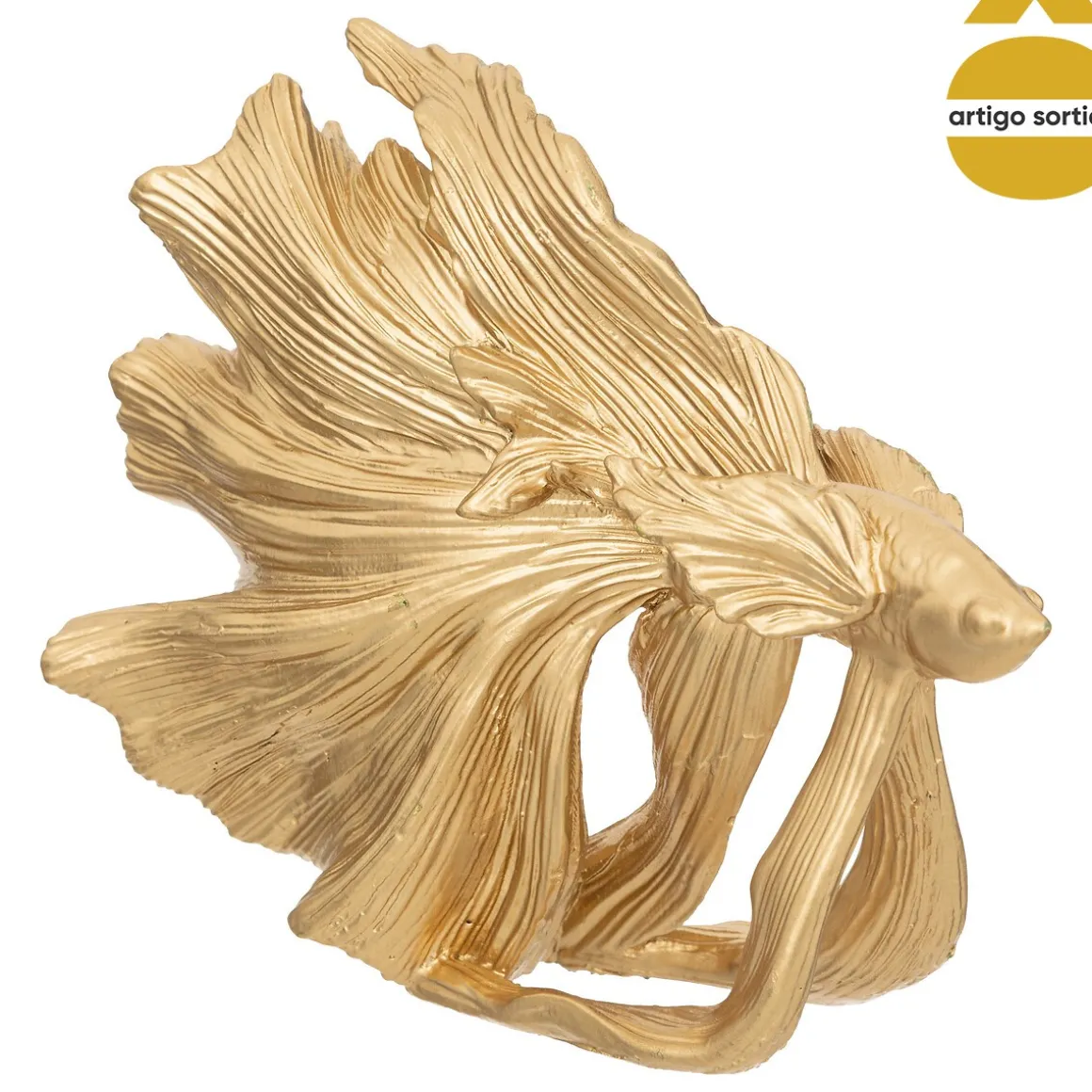 Pez Decorativo De Resina 11x3.5x12Cm