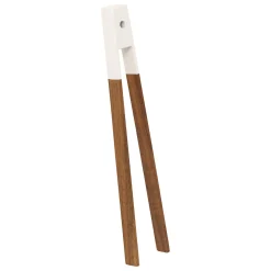 Pinza de cocina marrón de madera acacia 30cm