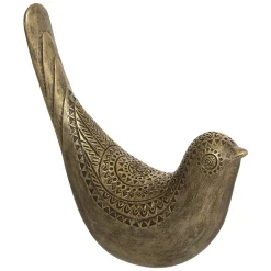 Pájaro decorativo OASIS dorado 17cm