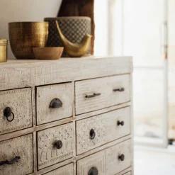 Pájaro decorativo OASIS dorado 17cm