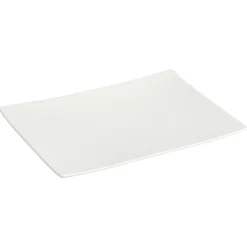 Plato De Postre Cerámica Rect. 22x17Cm