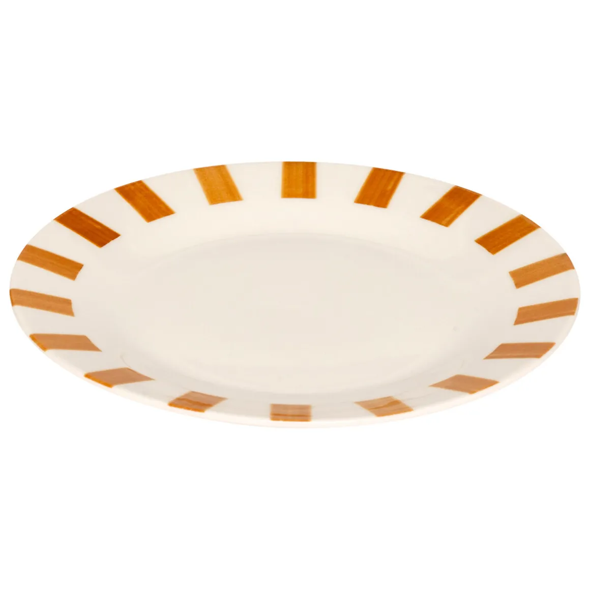 Plato de postre CHERI amarillo de porcelana 19cm