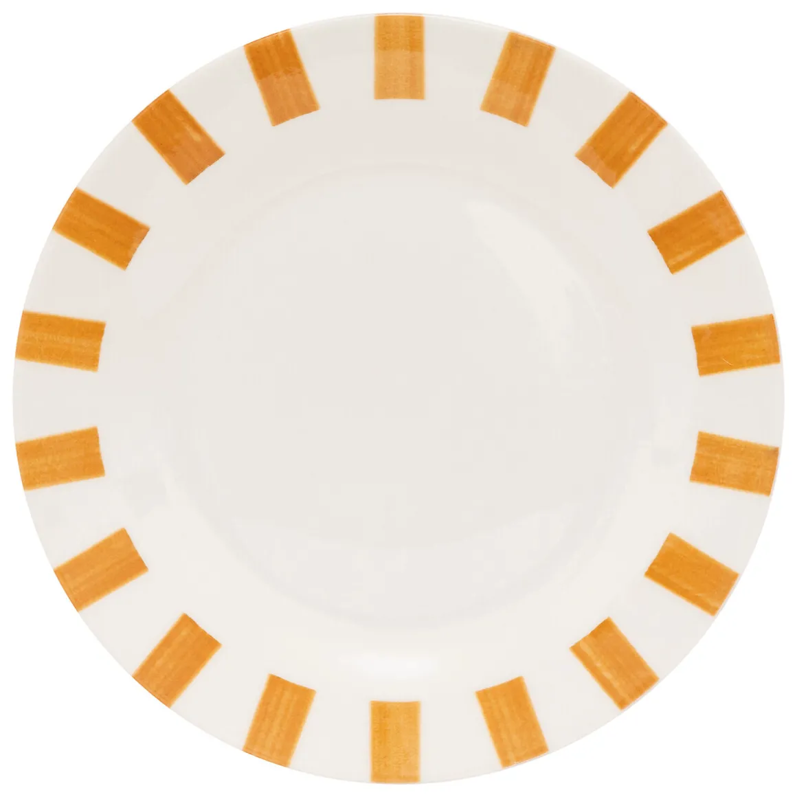 Plato de postre CHERI amarillo de porcelana 19cm