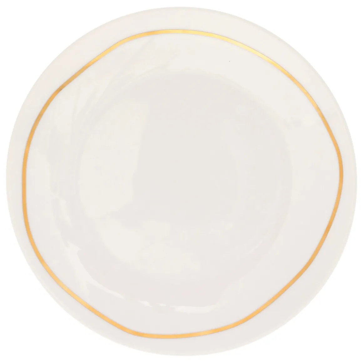 Plato de postre SELENA blanco de porcelana 18cm