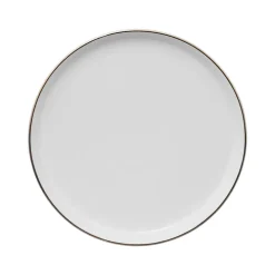 Plato De Postre Sublima Gris Claro De Porcelana